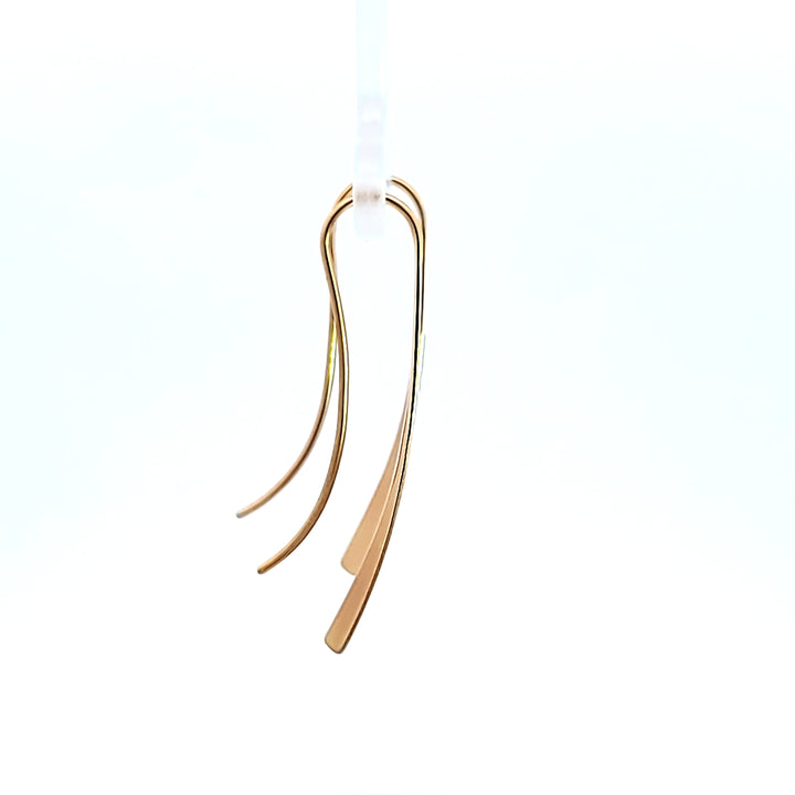14K Yellow Gold "Waterfall" Earrings