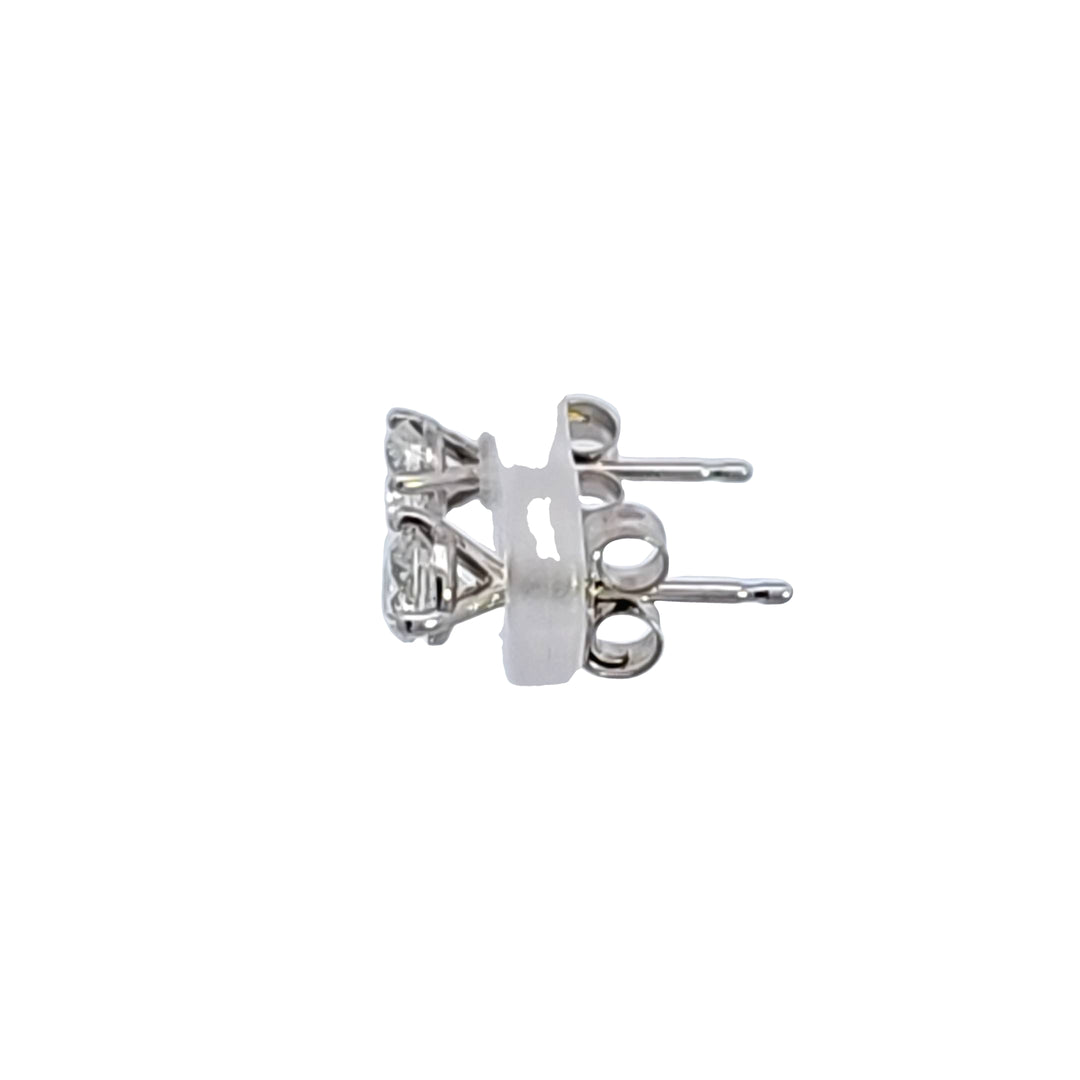 14KW 1/2 ctw Diamond Stud Earrings