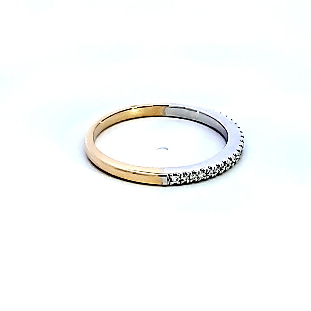 14KTT Diamond Wedding Band