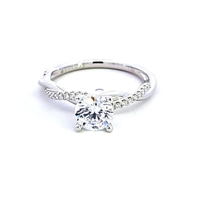 14KW Diamond Semi Mount Engagement Ring
