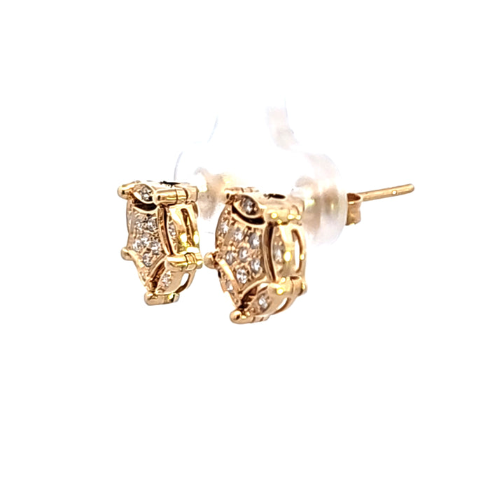 14KY Diamond Estate Earrings