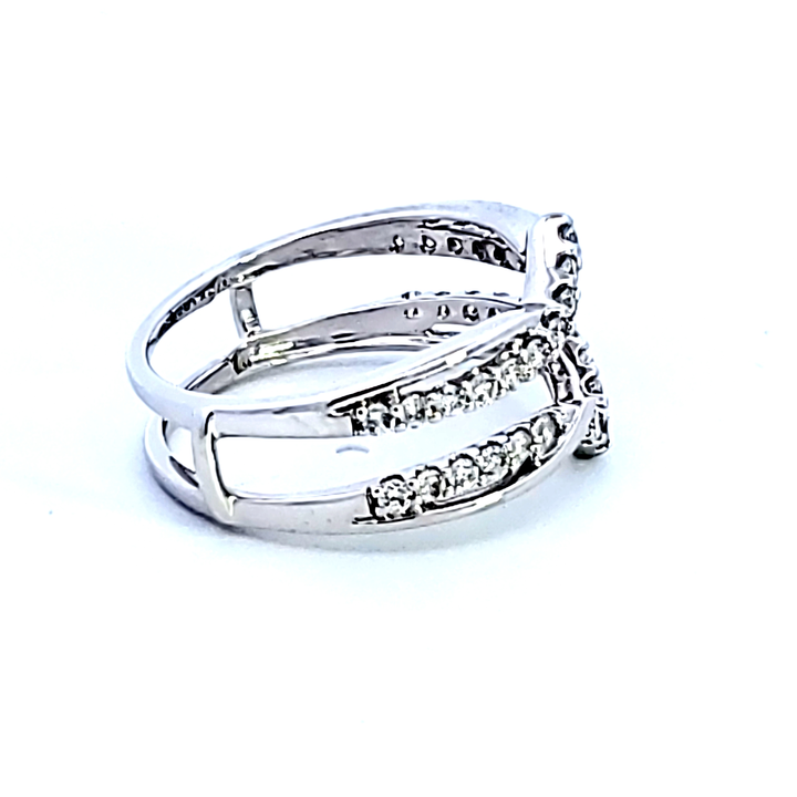 14KW Diamond Insert Wedding Band