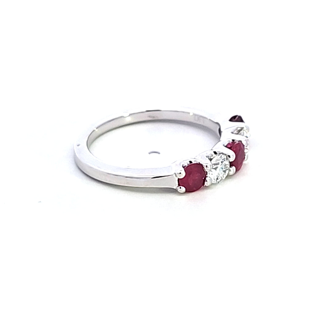 14KW Ruby and Diamond Ring