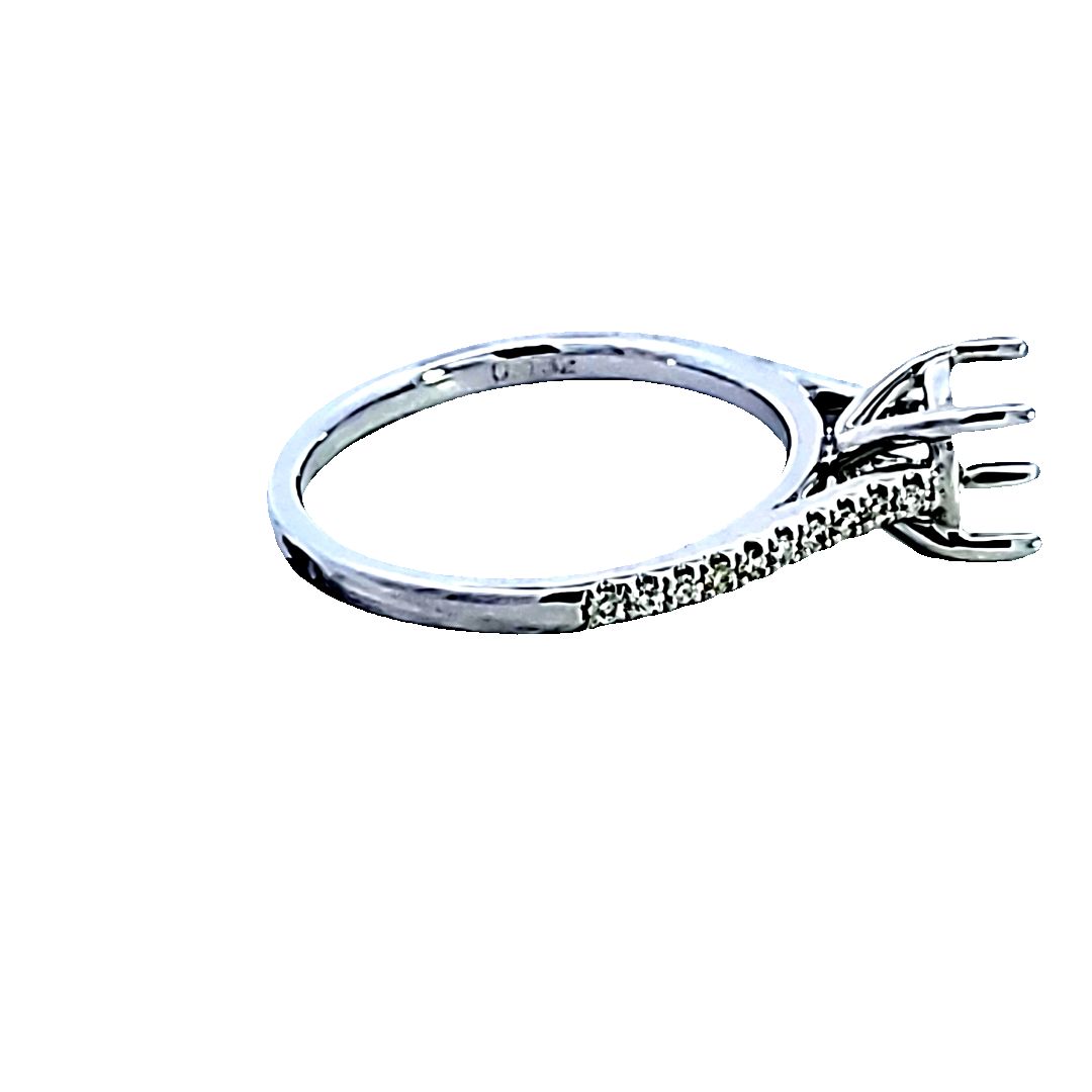 14KW Diamond Semi Mount Engagement Ring