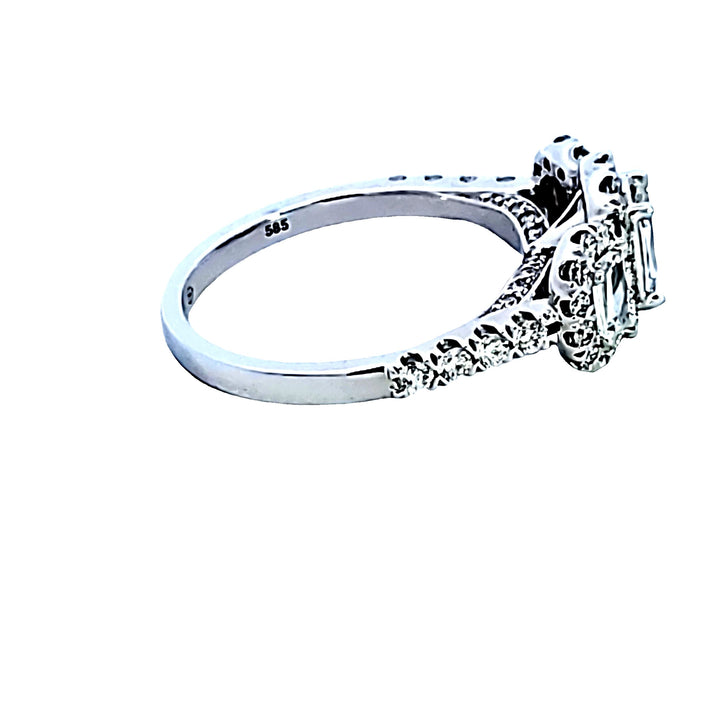 14K White Gold L’Amour Crisscut® Diamond Anniversary Band
