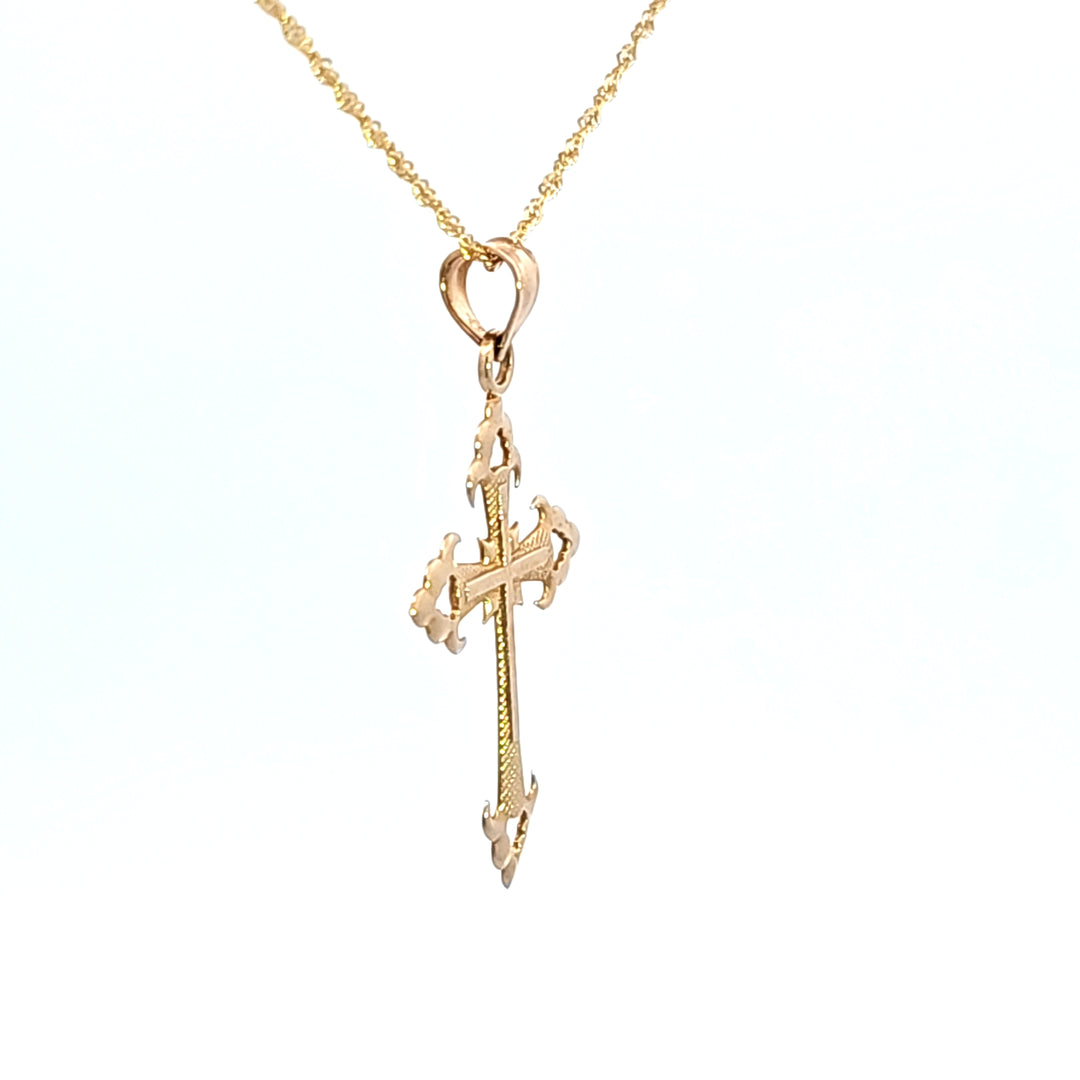 14KY Cross Charm