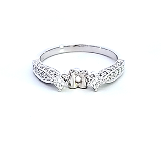 14KW Diamond Semi Mount Engagement  Ring