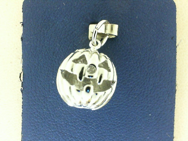 Sterling Silver Jack O Lantern Charm