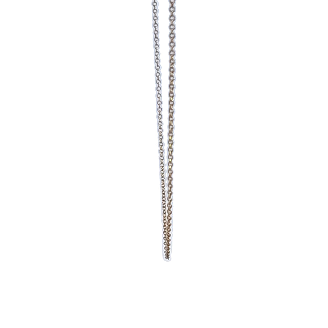 Sterling Silver and 18KY Gold Plated Cable Link Chain