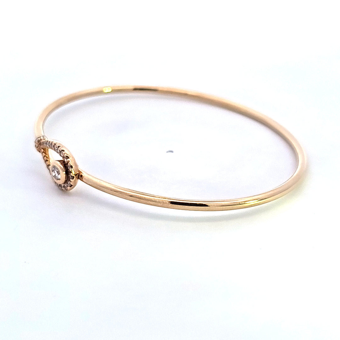 14KY Diamond Bangle Bracelet