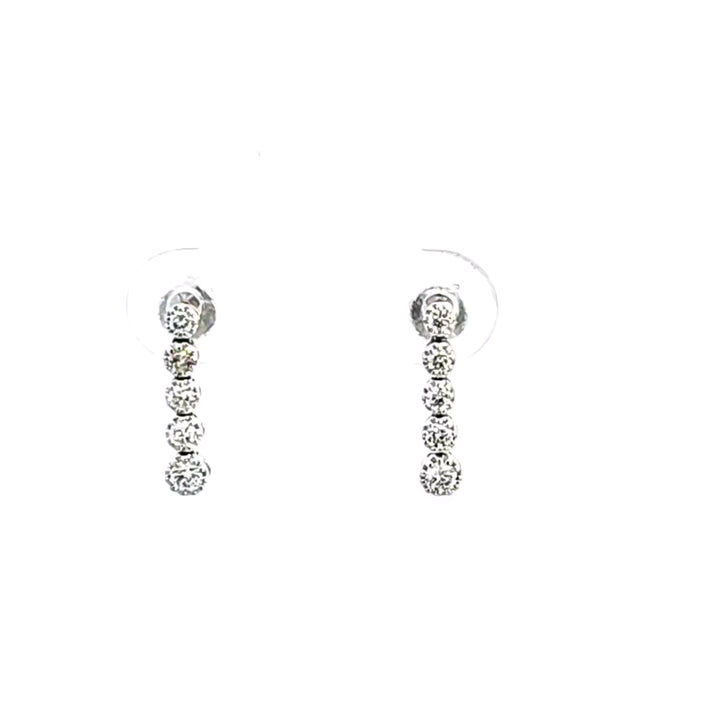 14KW Diamond Drop Earrings