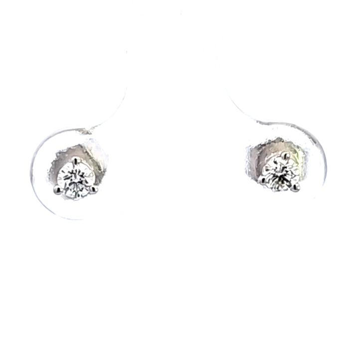 14KW 1/5 ctw Diamond Martini Stud Earrings