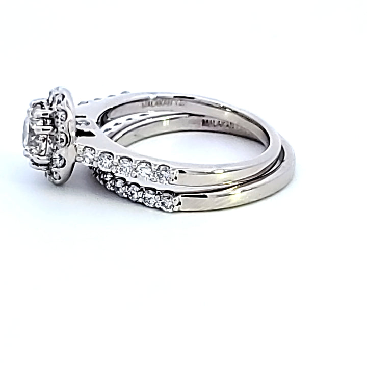 14KW Round Diamond Wedding Set