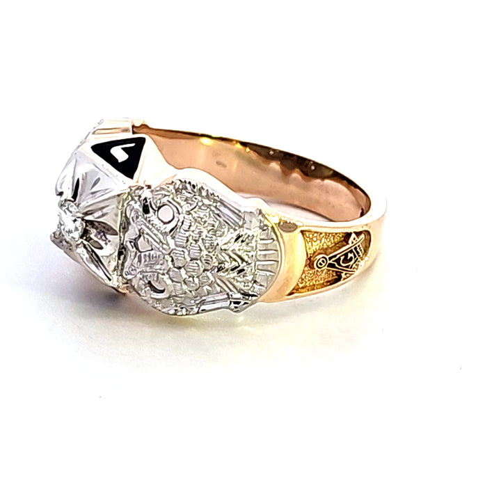 10KY 32nd Degree Masonic Ring