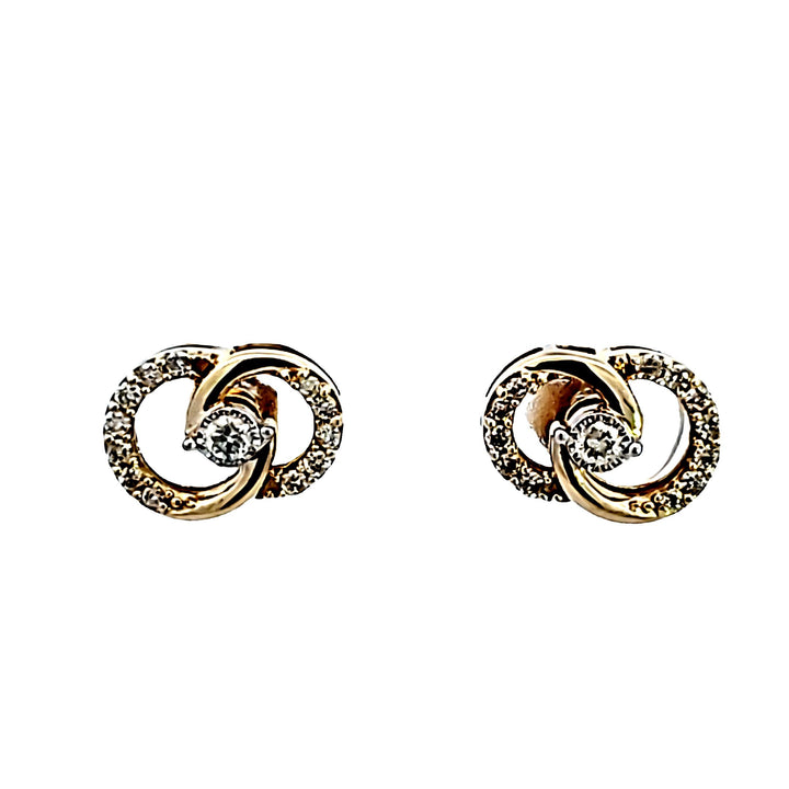 10KY Diamond Earrings