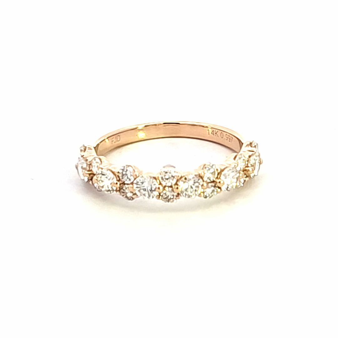 14KY Diamond Wedding Band