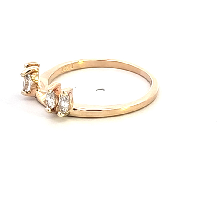 14KY Diamond Wrap Wedding Band