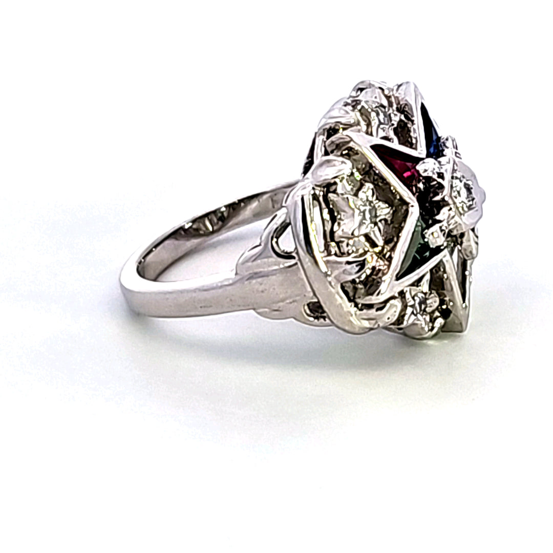 14KW Eastern Star Estate Ring