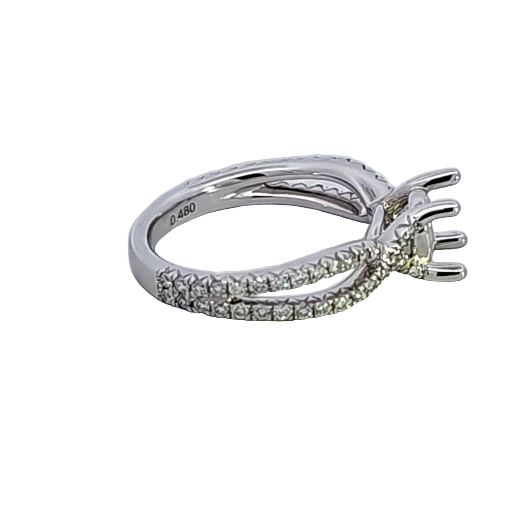 14KW Diamond Semi Mount Engagement Ring