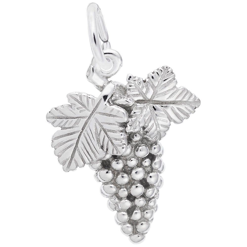 Sterling Silver Grapes Charm