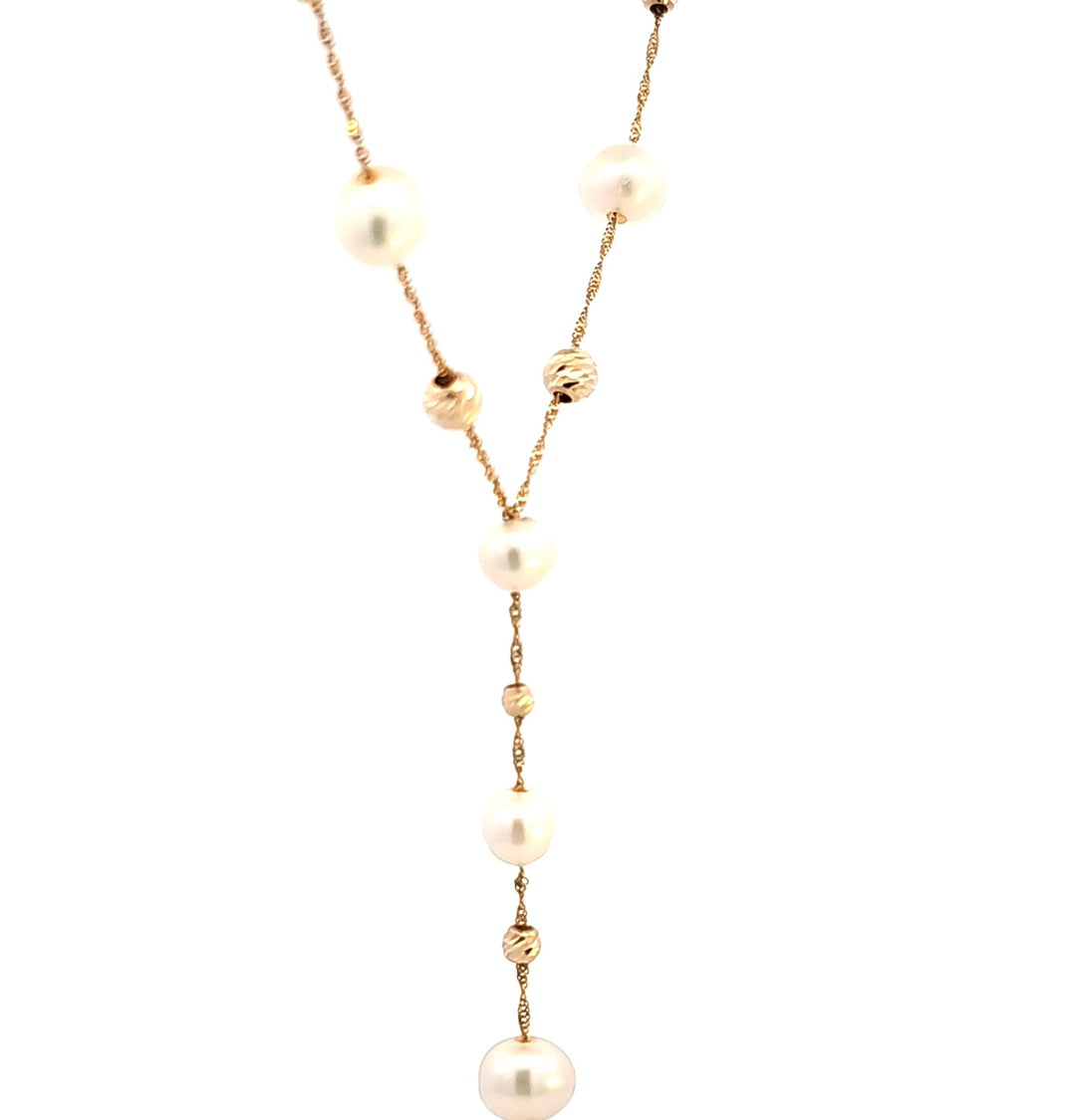 14KY Effy Pearl and Bead Necklace