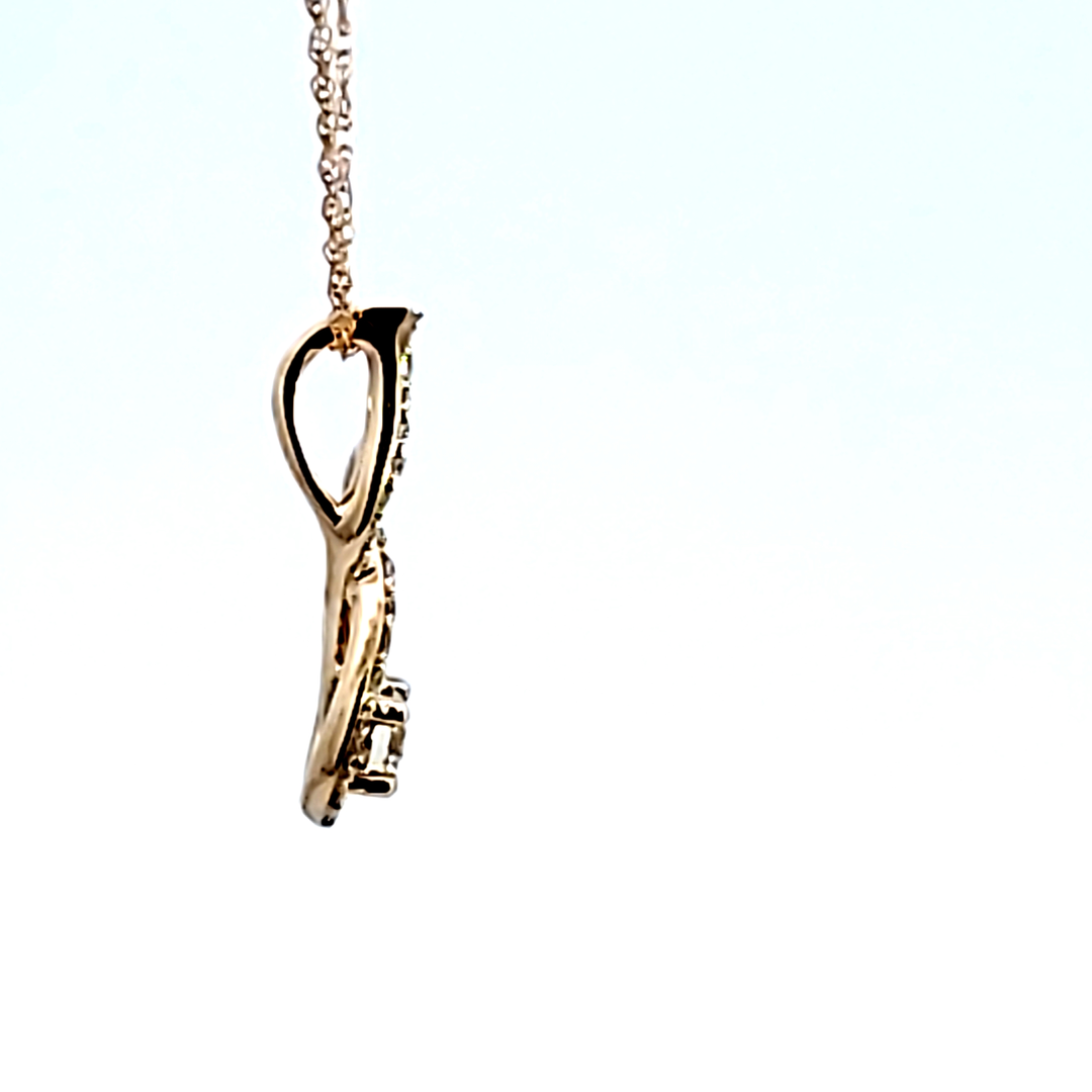 14KY Diamond Pendant
