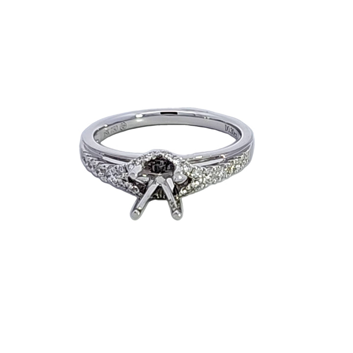 18KW Diamond Semi Mount Engagement Ring