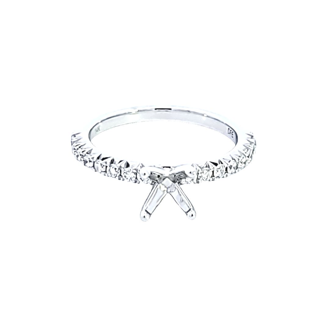 14KW Diamond Semi Mount Engagement Ring