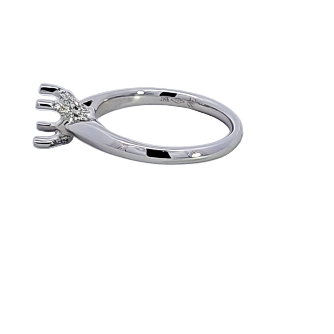 18KW Diamond Semi Mount Engagement Ring