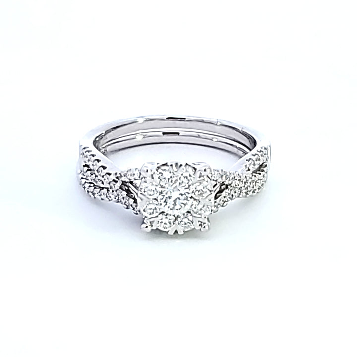 14KW "Lovebright" Diamond Wedding Set