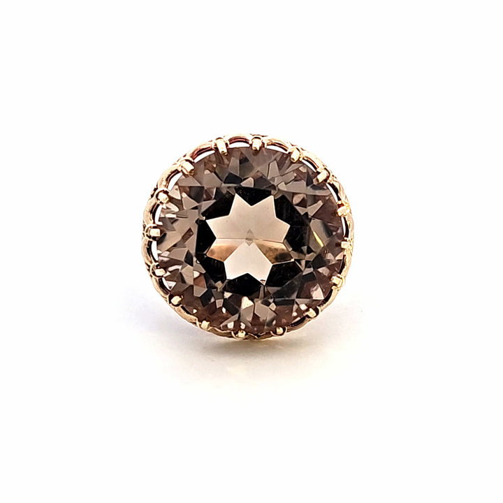 10KY Smoky Quartz Estate Ring