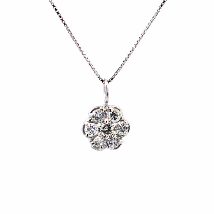 14KW Diamond Estate Cluster Pendant