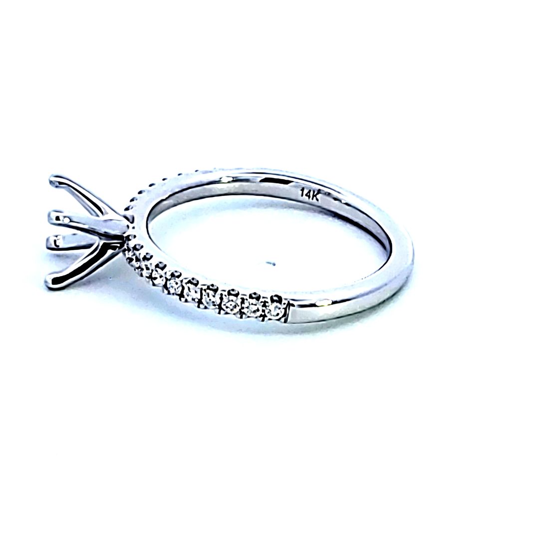 14KW Diamond Semi Mount Engagement Ring