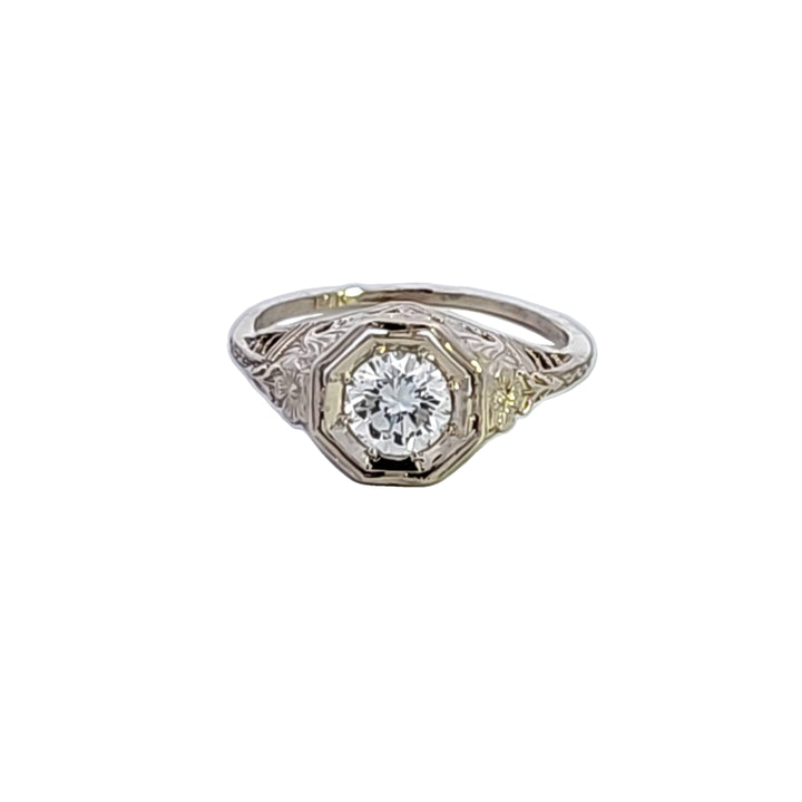 14KW Diamond Estate Ring