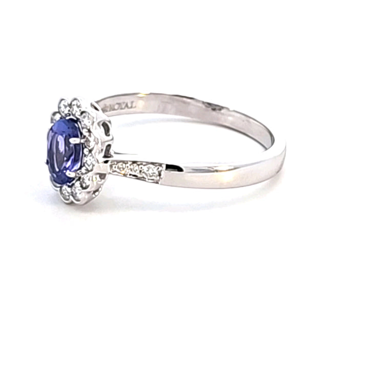 14KW Tanzanite and Diamond Ring