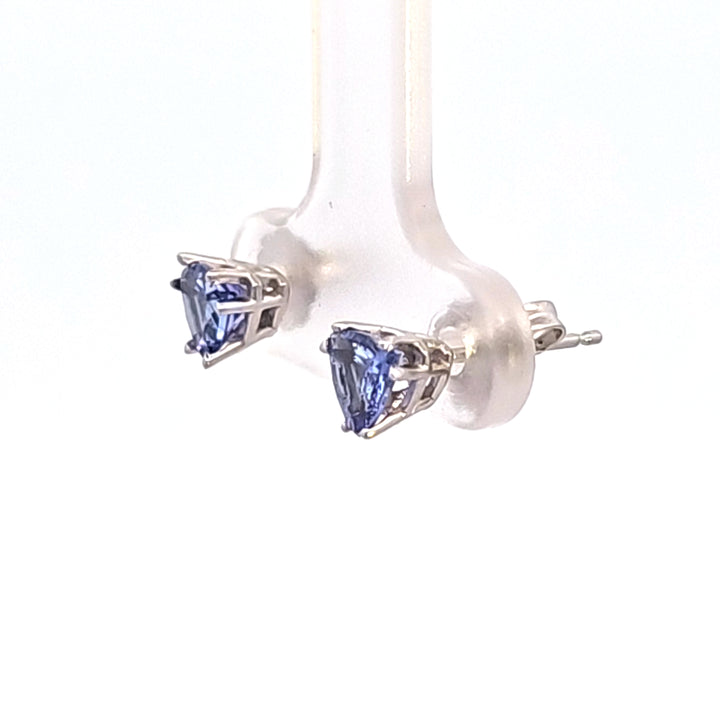 14KW Tanzanite Stud Earrings
