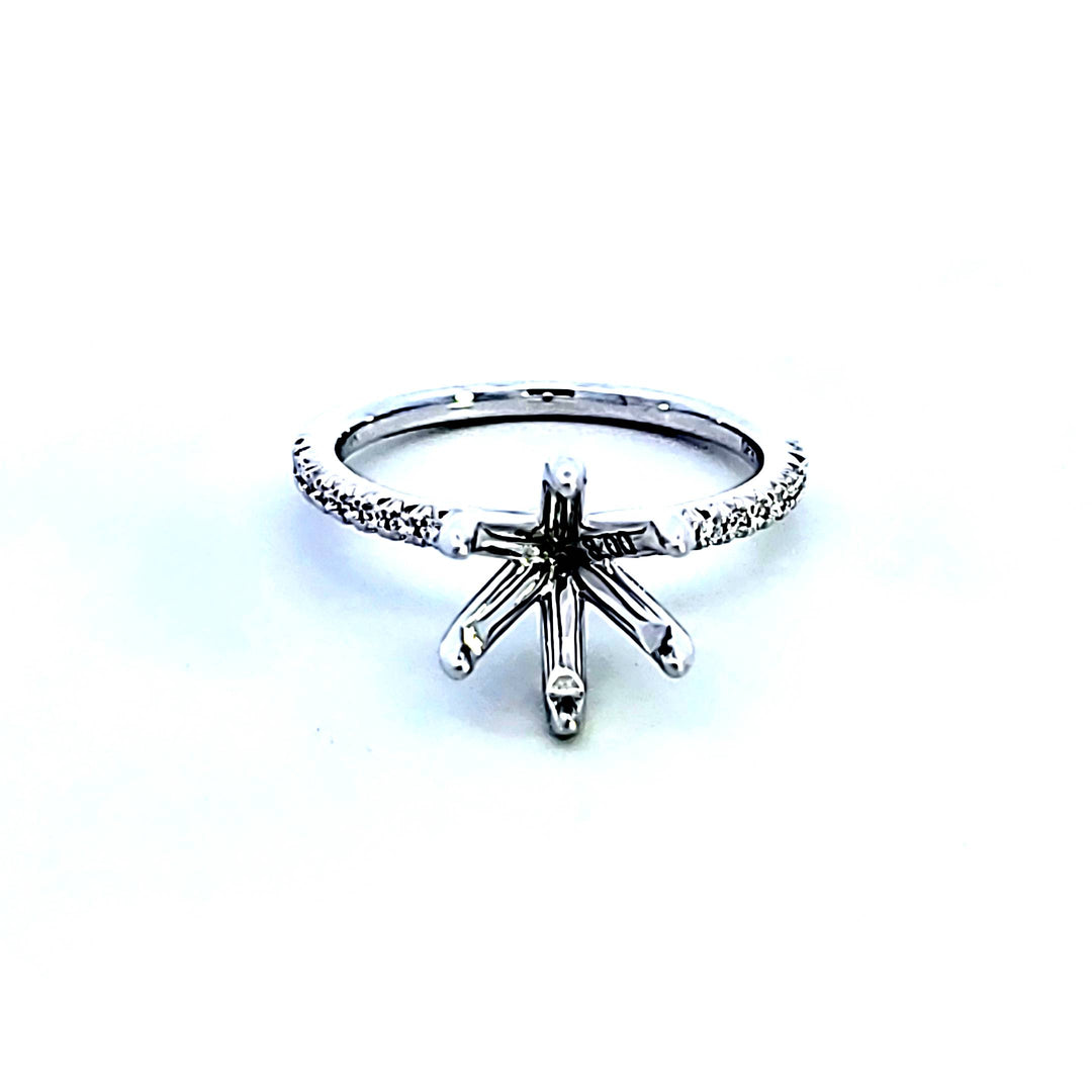 14KW Diamond Semi Mount Engagement Ring