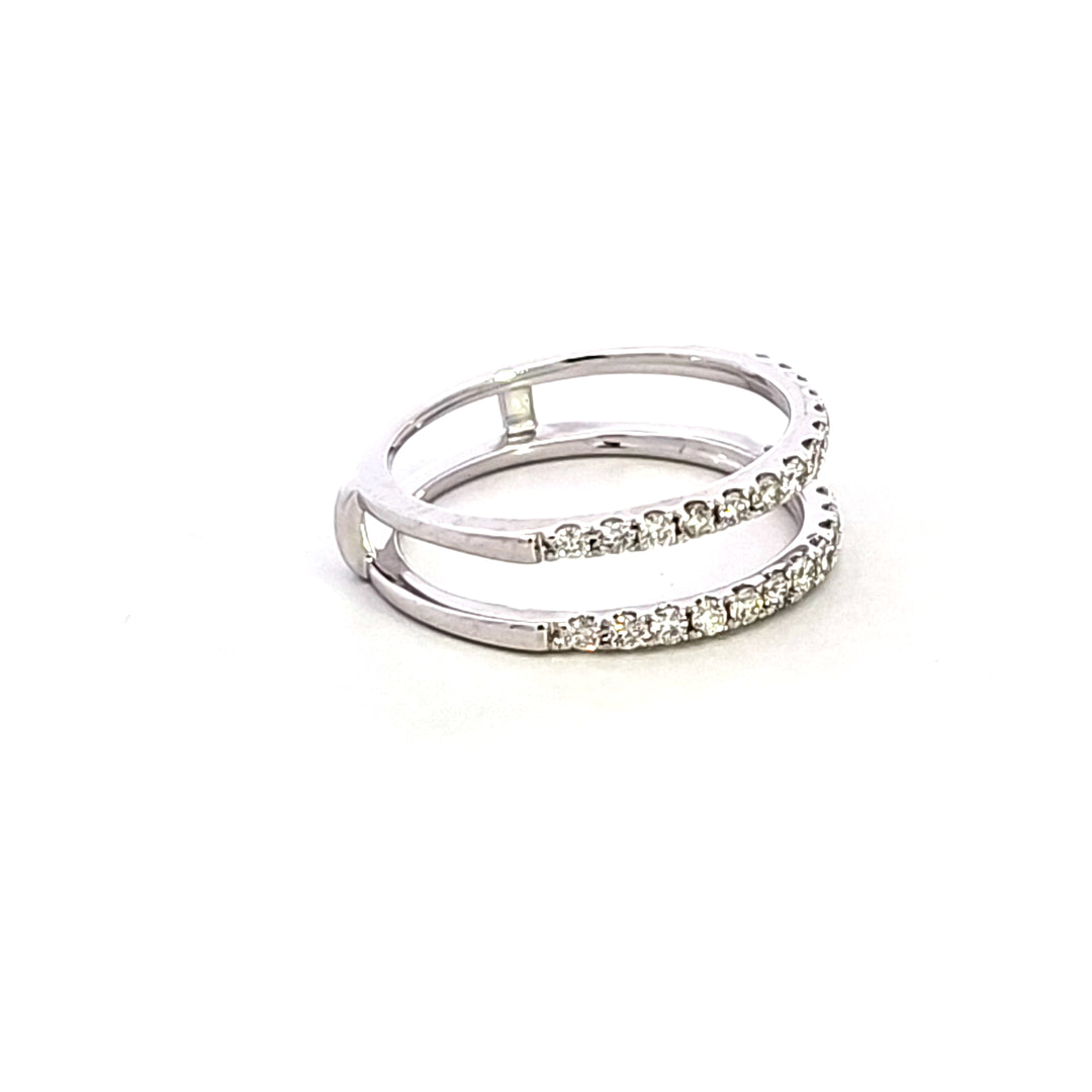 14KW Diamond Wrap Style Wedding Band