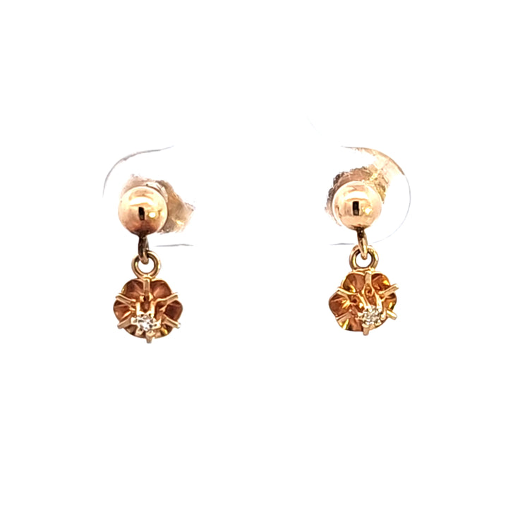 14KY Diamond Estate Earrings