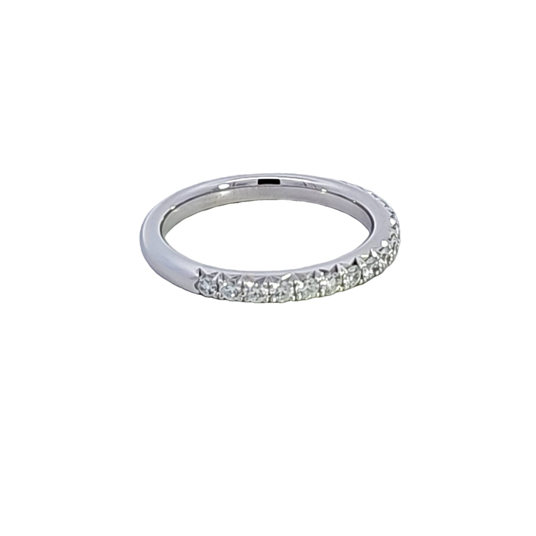 Platinum Hearts on Fire Diamond "Vela French Cut Pave" Wedding Band