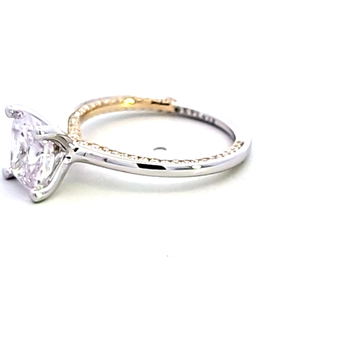 14KTT Diamond Semi Mount Engagement Ring