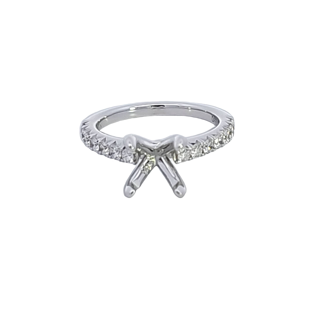 14KW Diamond Semi Mount Engagement Ring
