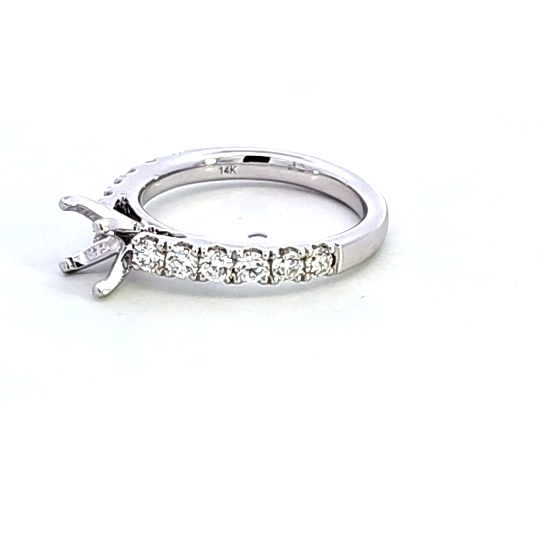 14KW Diamond Semi Mount Engagement Ring
