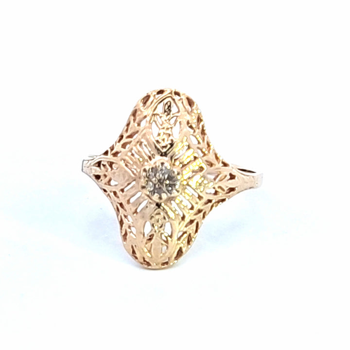 10KY Vintage Diamond Estate Ring