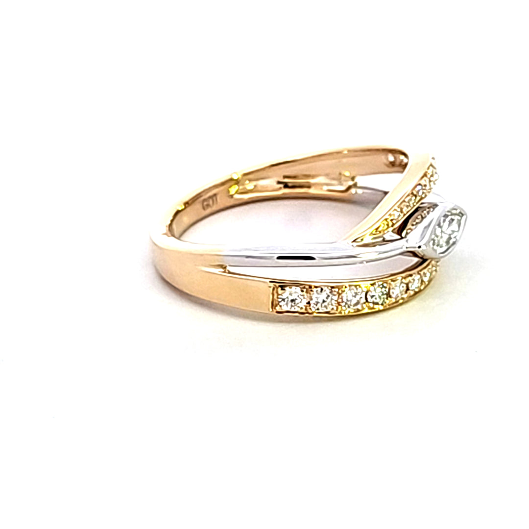 14KTT Diamond Fashion Ring