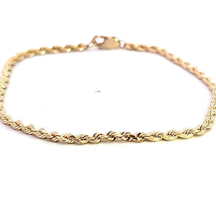 14KY 7" Rope Bracelet