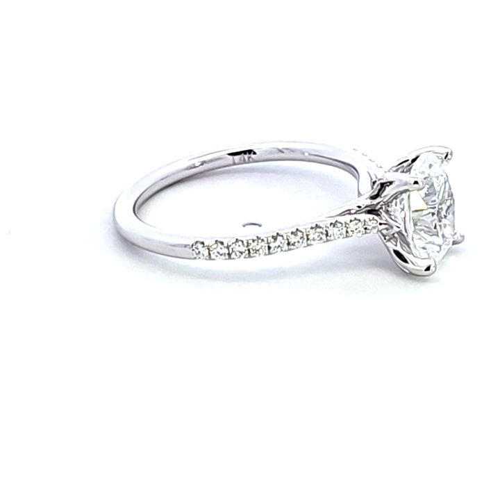 14KW Diamond Semi Mount Engagement Ring