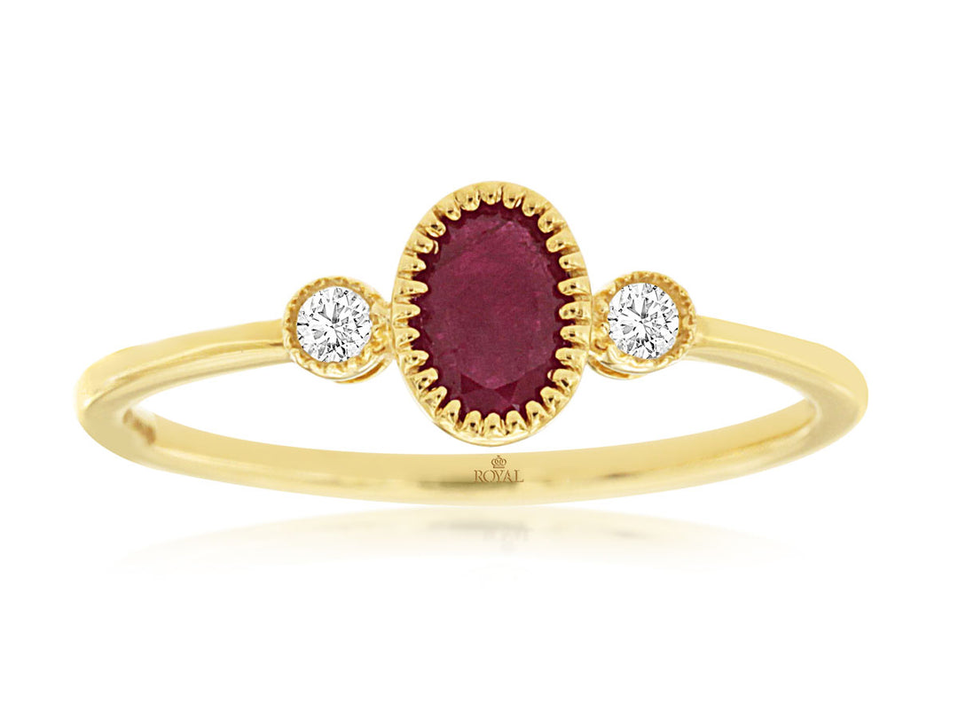Colored Stone Rings  -  Women'