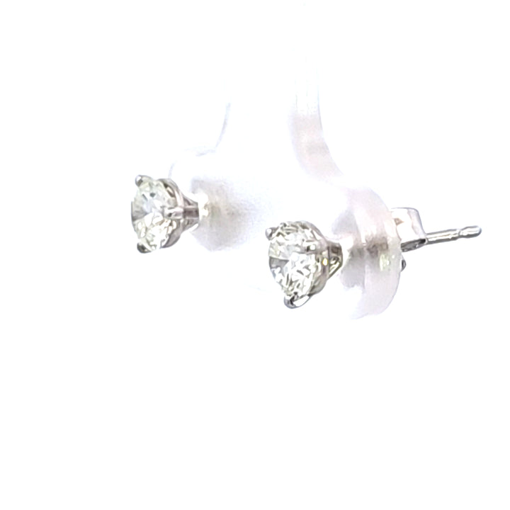 14KW 3/4 ctw Diamond Martini Stud Earrings
