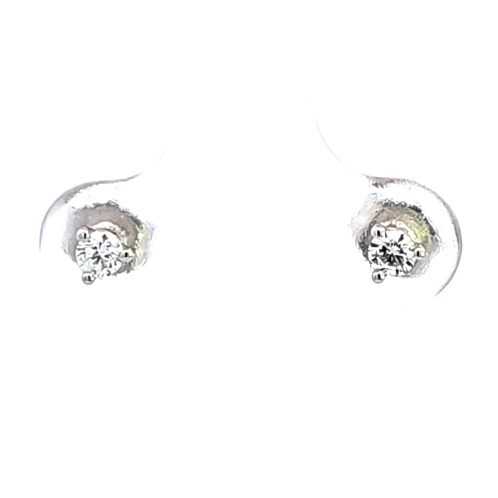 14KW 1/7 ctw Diamond Martini Stud Earrings